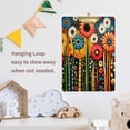 thumbnail image 4 of FORMRS Acrylic Clipboard with Low Profile Clip Standard A4 Letter Size, 12.5" x 9", Red Colorful Flowers with Dots, 4 of 8