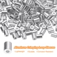 thumbnail image 3 of 200 Pcs Aluminum Crimping Loop Sleeves for 1/16" Diameter Wire Rope, Round Wire Rope Sleeve for Cable Line End, 3 of 6