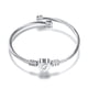 thumbnail image 1 of Fiudx Pulsera de Alambre de Acero Inoxidable de 26 Letras con Forma de Corazón, 1 of 2