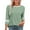 Green B, variant on Swuxness Women 3/4 Sleeve Casual Shirts, Spring and Summer Tops, Ladies Crew Neck Print Comfortable Fashion Loose Pullover Blouse Green, XXXL