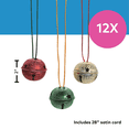 thumbnail image 3 of Frosted Jingle Bell Necklace - Party Favors - 12 Pieces, 3 of 3