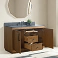 thumbnail image 4 of Vanity Art 60" Single Bathroom Vanity with Sink, Freestanding Bath Storage Cabinet with Black Limestone Top, 4 of 8