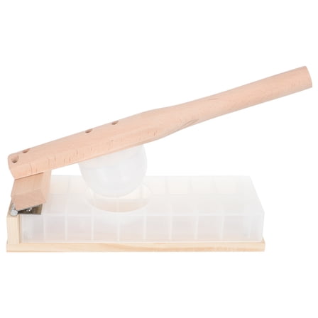 Luxshiny Tortilla Presser Wood 1Set 14.2x3.9in