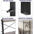 thumbnail image 4 of Librero Estante Organizador de 4 Niveles Bluelander, Estanteria de Escalera, Organizador, Café Claro, 4 of 5