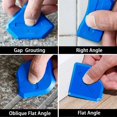 thumbnail image 5 of Buse de Calfeutrage en Silicone 3 en 1 (Acier Inoxydable), Scraper, Outil de Finition de Calfeutrage, Réutilisable, 5 Bouts, Super Outil, 5 of 5