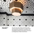 thumbnail image 2 of Hinkley Lighting - Facet - 60W 5 LED Medium Convertible Flush Mount In Modern, 2 of 11