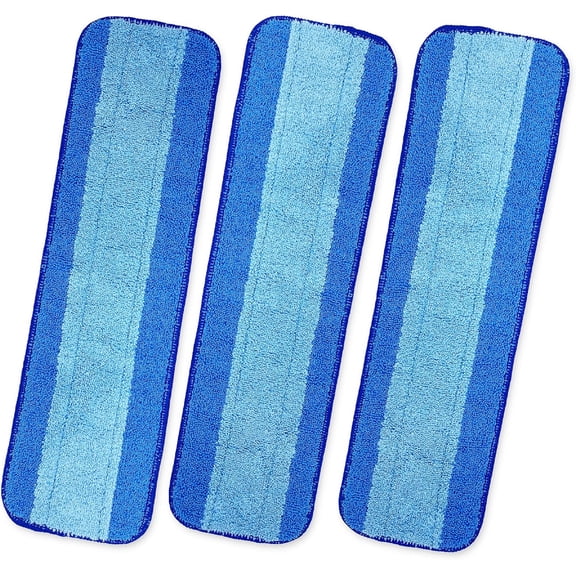 Turbo Mops Mop Pads for Bona - Microfiber Reusable Mop Floor Pad Replacement for Bona Hardwood Floor Cleaner (3 Pack)