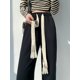 thumbnail image 2 of Pantalones para mujer, lisos, con cordones, largos, holgados, informales, para primavera y verano, modernos, estilo japonés, para oficina, combinables, ropa de calle básica, 2 of 6