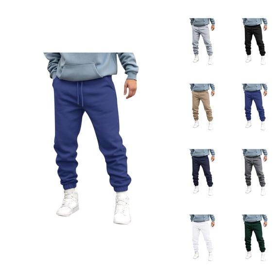 Jogger Pants for Men - Comfortable Breathable Sweatpants with Pockets and Elastic Waistband for Travel & Commute
