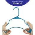 thumbnail image 5 of Royale Linens 40 Pack Blue Plastic Hangers for Clothes - Heavy Duty Clothes Hanger for Everyday Use - Lightweight & Space Saving Notched Plastic Hangers, 5 of 9