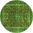 thumbnail image 1 of Ahgly Company Indoor Round Persian Green Traditional Area Rugs, 4' Round, 1 of 1