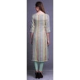thumbnail image 2 of Bimba Kurtis Droit Imprimé pour Femmes Robe Tunique d'Été Manches 3/4, 2 of 6