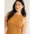thumbnail image 3 of Free Assembly Women’s Scallop Trim Sleeveless Sweater, Lightweight, Sizes XS-XXL, 3 of 5