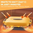 thumbnail image 5 of Microwave Sandwich Maker, Snack Maker &  Press, Removable Non-Stick Plates,  Microwavable Cookware, Heatwave Technology, Orange, 5 of 6
