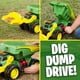 thumbnail image 4 of Camión volquete y cargador frontal de juguete John Deere 18" 2-N-1, 4 of 7