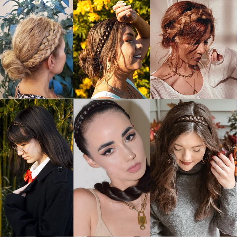 SEGO Synthetic Hair Braided Headband Classic Chunky Wide  display picture 3