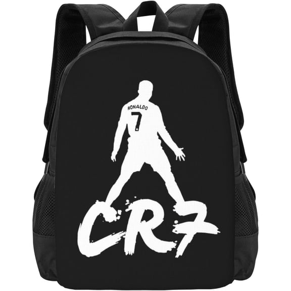 Soccer Player #7 Ronaldo Backpack 16.5 Inch For Daily Work Sport Outdoor Football Fans Laptop Bag-Style 19