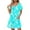 Sky Blue, variant on Dress for Women Plus Size Short-sleeved V-neck Summer Print Casual Dress