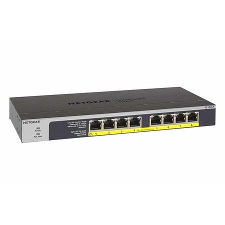 NETGEAR - 8-Port 10/100/1000 Gigabit Ethernet PoE/PoE+ Unmanaged Switch