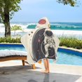 thumbnail image 3 of Yayeee Kids Hooded Towels Toddler Soft Absorbent Beach Bathing Wrap 50" x 23.5", Beige Astronaut Space, 3 of 5