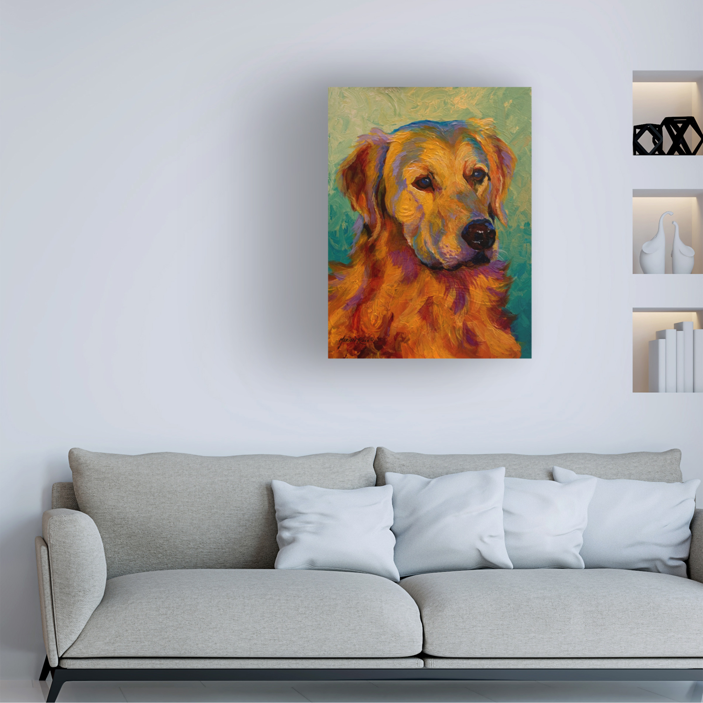 Marion Rose 'Den Retriever' Canvas Art