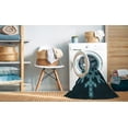 thumbnail image 2 of Ahgly Company Machine Washable Indoor Rectangle Transitional Dark Cyan Green Area Rugs, 2' x 3', 2 of 7