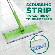 Swiffer Sweep & Mop Dry + Wet Floor Mopping and Sweeping Kit, 1 Device, 5 Dry Cloths, 3 Wet Cloths