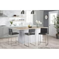 thumbnail image 3 of LumiSource Fuji High Back 26" Fixed-Height Counter Stool - Set Of3, 3 of 6