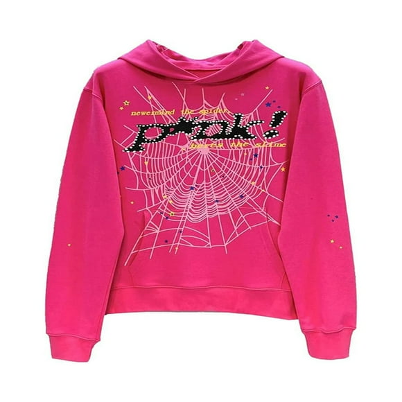 Women‘s Hoodies Spider Letter Print Long Sleeve Teen Girl Fall Pullovers Casual Clothes Halloween Sweatshirts