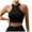 Black, variant on HOWPAY Full Coverage Bras for Women Push up No Underwire Wireless Supportive Stretch Sports Pullover Tank Tops Comfortable Soft T-Shirt Bra Black L