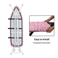 thumbnail image 5 of HELLHERO 15"x54" Elastic Edge Ironing Board Cover Pink Leopard Easy to Clean for Home Ironing, 5 of 6