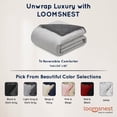 thumbnail image 2 of Loomsnest Diamond Quilted Twin Comforter, All Season, Soft, Lightweight, Reversible Down Alternative Duvet Insert (Light Gray & Dark Gray), 2 of 7