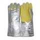 thumbnail image 1 of Guantes resistentes al calor Tela tejida densa de aramida Guantes de soldadura con parte posterior de papel de aluminio con aislamiento de 500 grados para metalurgia Fabricación de hierro y, 1 of 10