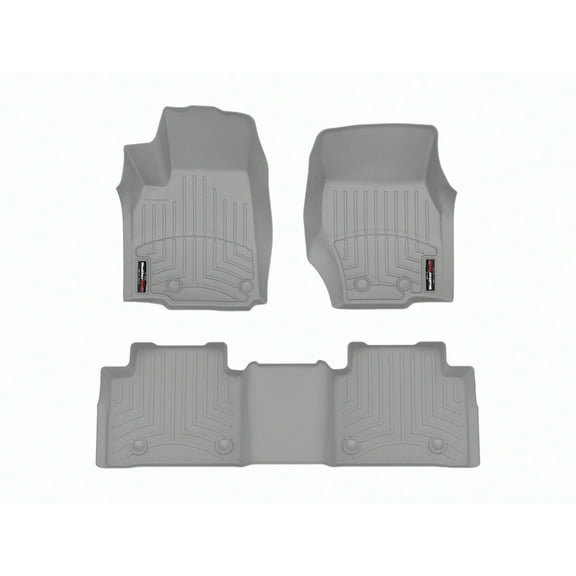 WeatherTech Custom Fit FloorLiners compatible with 2023-2026 Jeep Grand Cherokee - 1st & 2nd Row, Grey