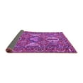 thumbnail image 2 of Ahgly Company Indoor Square Persian Purple Traditional Area Rugs, 5' Square, 2 of 4
