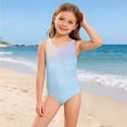 thumbnail image 5 of Grblisyd Girls Swimsuits Size 10-12 Cute Cartoon Raceback One Piece Swimwear Crew Neck Beach Bathing Suit, 5 of 6
