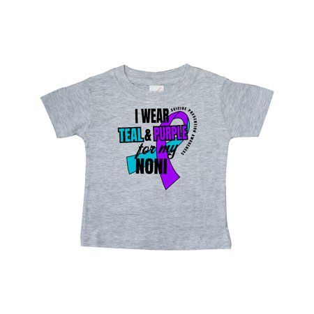 

Inktastic Suicide Prevention I Wear Teal and Purple for My Noni Gift Baby Boy or Baby Girl T-Shirt