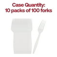thumbnail image 6 of Smarty 7" White Plastic Disposable Forks 1000ct, 6 of 7