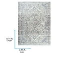 thumbnail image 5 of Livabliss x Vivir Eleni Vintage Washable Area Rug, 3'11" x 5'11", Gray, (4' x 6'), 5 of 6