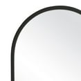 thumbnail image 3 of 20 Inch Contemporary Style Oblong Shape Mirror, Black - Saltoro Sherpi, 3 of 5