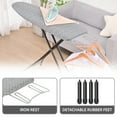 thumbnail image 6 of TOOLF Ironing Board, Iron Board with Heat Resistant Cover & Iron Rest, 7 Height Adjustable, 43x13 in, Gray, 6 of 7