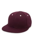 thumbnail image 4 of OC Sports TGS1930X Proflex Bamboo Charcoal Flat Visor Cap - Maroon White, 4 of 8
