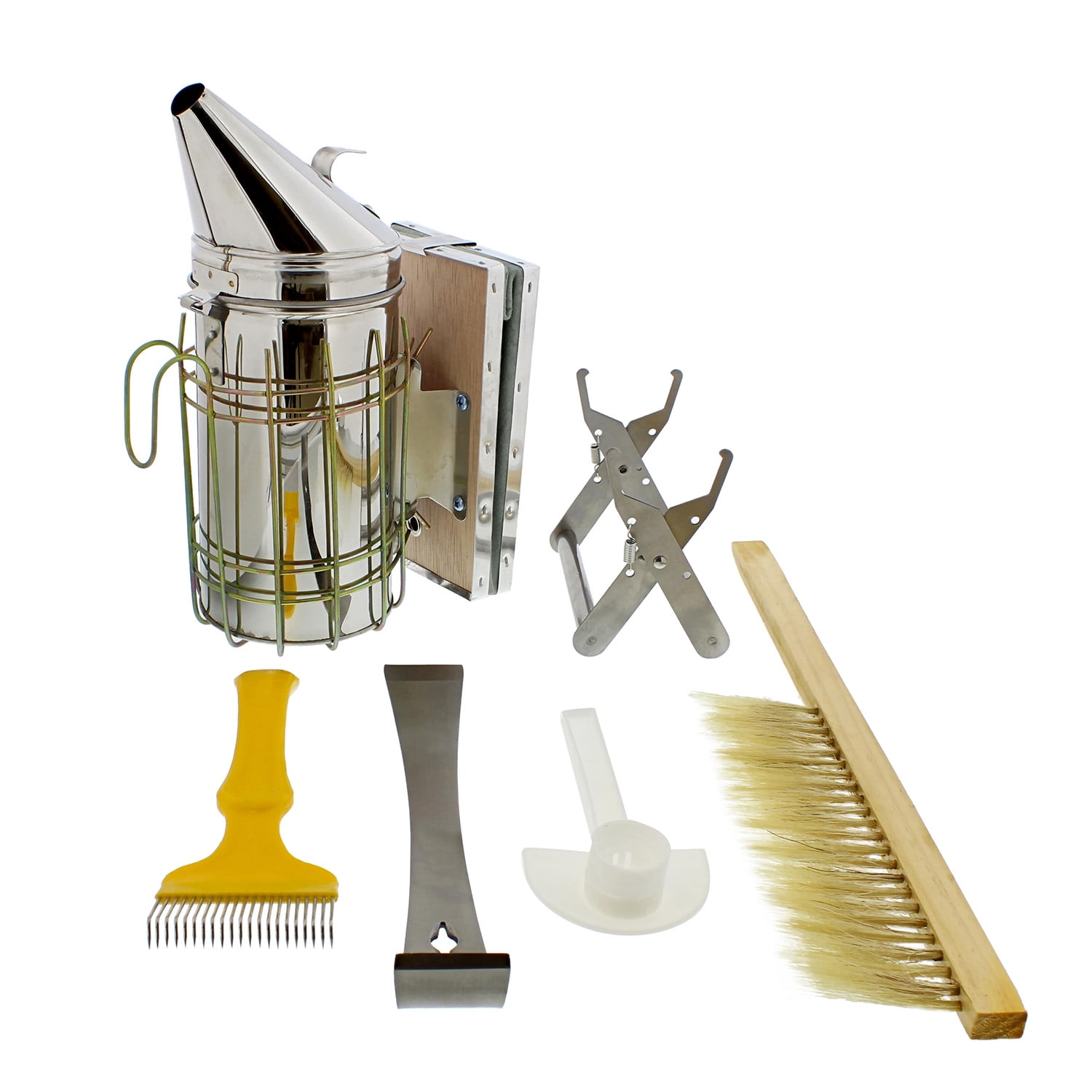 LTLR Beekeeping Supplies Honey Tools Starter Kit Set of 10 Hive Smoker Equipment 