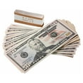 Ruvince Realistic Full Print Prop Money, 50 Dollar Bills, Real Looks