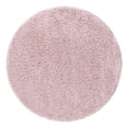 thumbnail image 3 of Unique Loom Soft Solid Shag Collection Area Rug - Aras (6' 1" Round Pink), 3 of 7