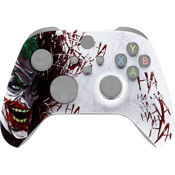 eXtremeRate Joker HAHAHA Replacement Cover Front Housing Cover for Xbox Core Controller Wireless
