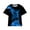 Blue, variant on Tisuna Boys Shirts Casual Lightweight Tops Lightning 3D Printing Short Sleeve Crew Neck Summer Boy T Shirts Blue Size 10-12 Years