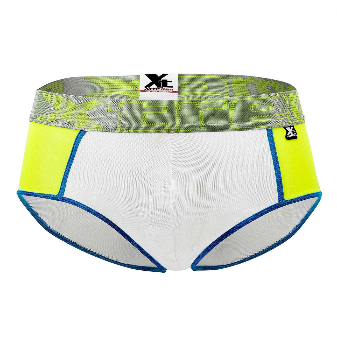 Xtremen 91059 Peekaboo Mesh Briefs Blue –  - Men's  Underwear and Swimwear