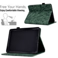 thumbnail image 3 of Embossed Tree PU Leather Flip Tablet Case for Amazon Kindle 11th Generation (2022 Release) Shockproof Protection Card Slots Holder Stand with Pen Slot & Auto Sleep/Wake Case Cover, Green, 3 of 9