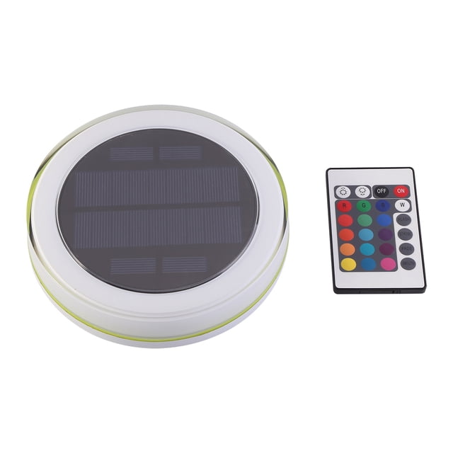 Lámpara solar decorativa RGB LED para estanque, piscina, fuente flotante con control remoto